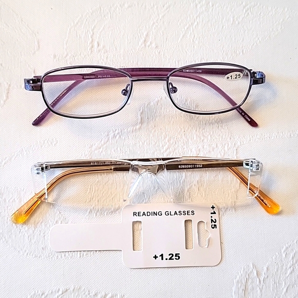 NEW Reading Glasses, Set of 2 Pairs, +1.25 Magnification - Picture 12 of 12